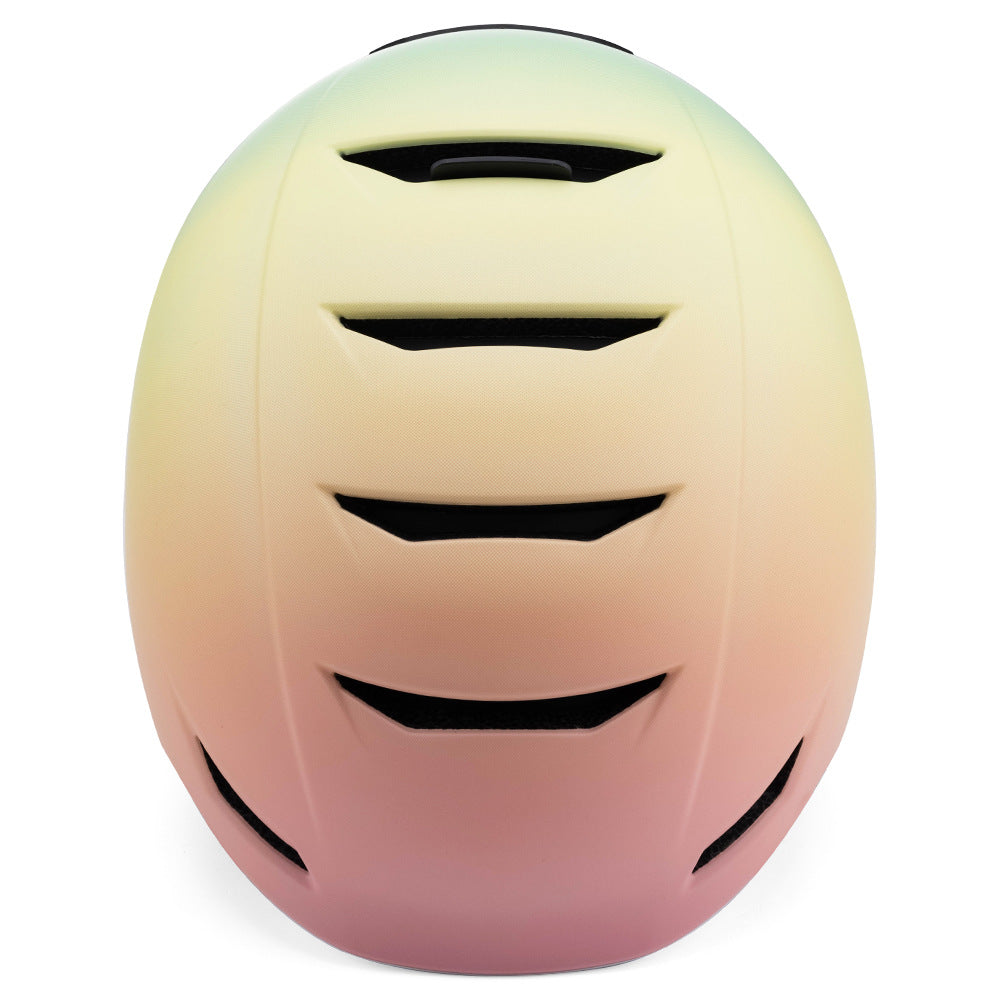 S-008P Gradient color freshing adult ski helmet for men and women outdoor sports single/double board warm ski helmet