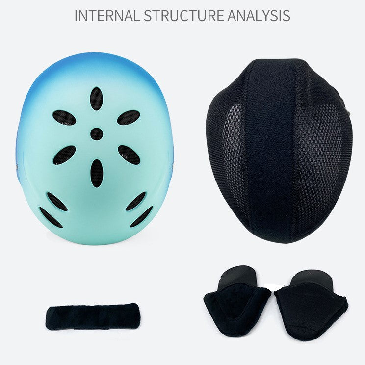 S-40 Multi color sport helmets children & adult skiing helmets anti-collision and cold resistant printing logo oversea service