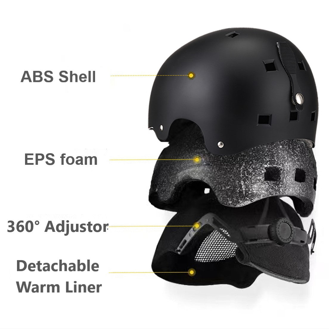 S-43 Professional Ski Helmets Adult Single/Double Boarding Ski Hats Sports Protective Equipment Ski Helmets Wholesale