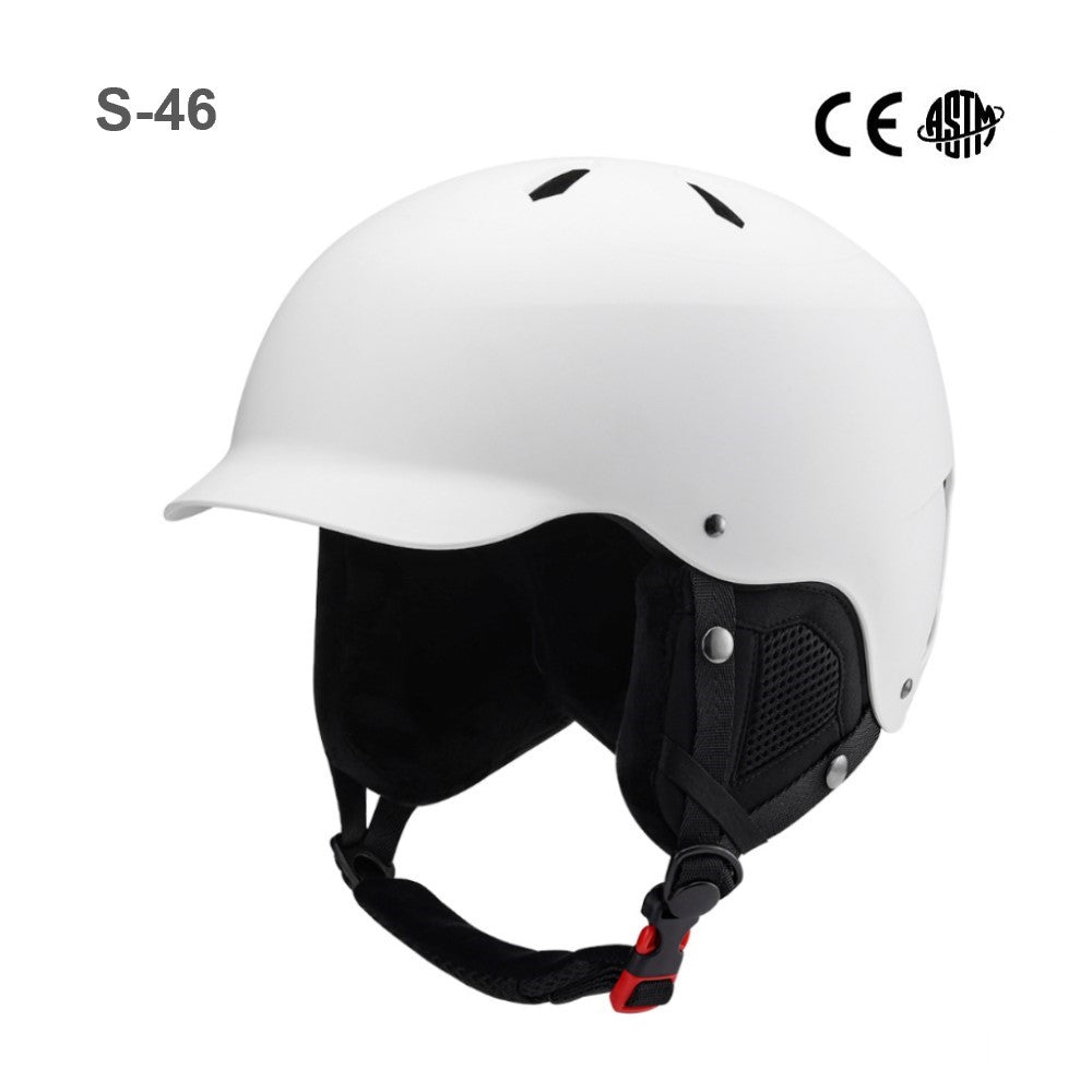 S-46 Professional Ski Helmet Adult Warm Snow Helmet Outdoor Men's and Women's Protective Adjustable Ski Helmet