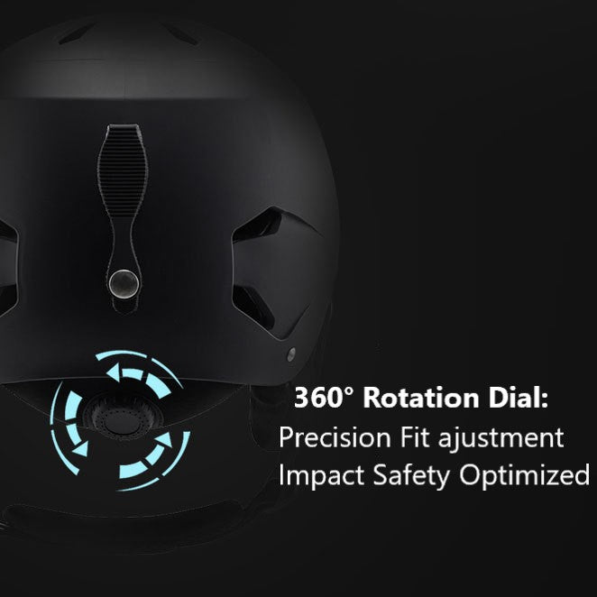 S-46 Professional Ski Helmet Adult Warm Snow Helmet Outdoor Men's and Women's Protective Adjustable Ski Helmet