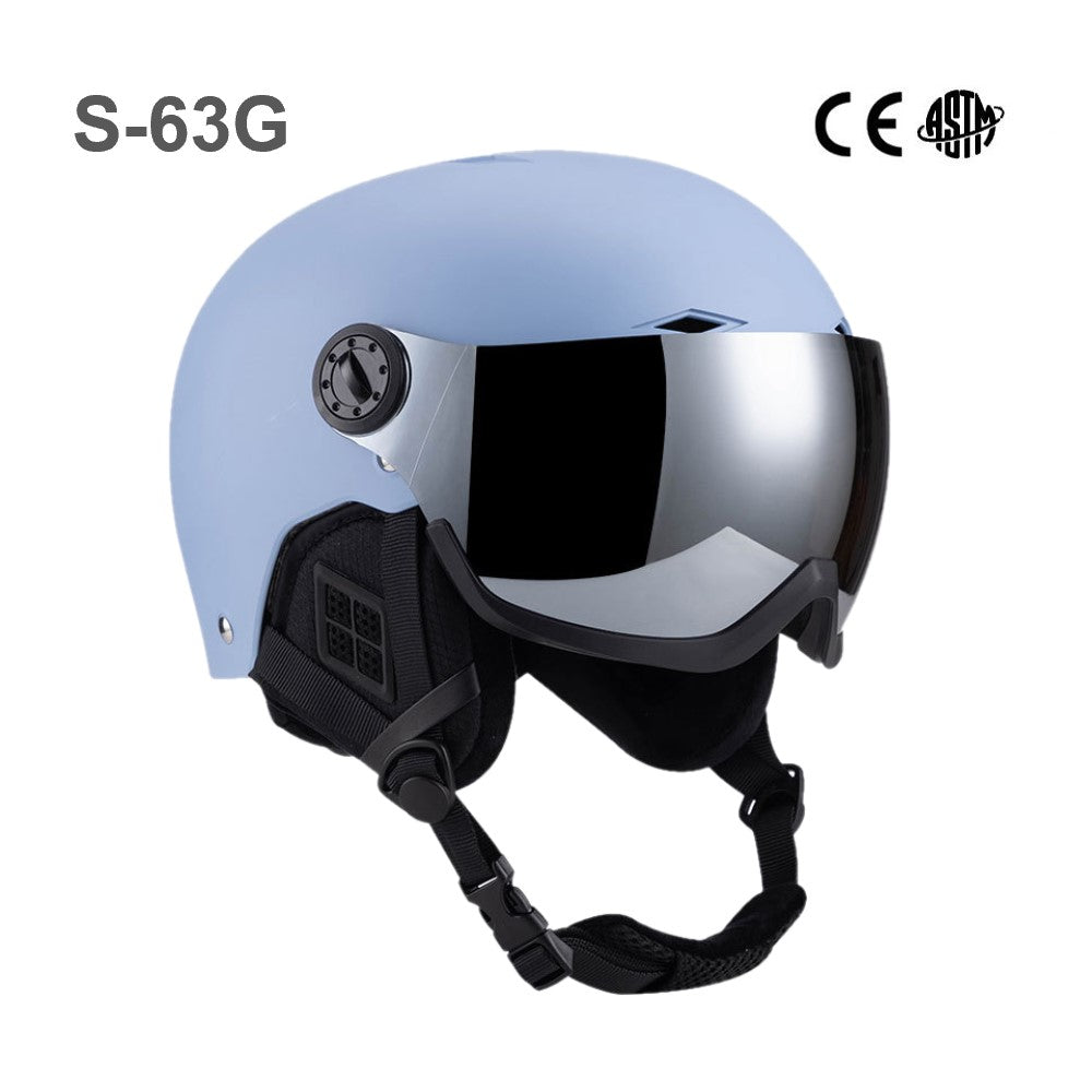 S-63G Hot selling winter sports ski helmets, adult warm and unisex ski helmets, rental and wholesale for ski resorts