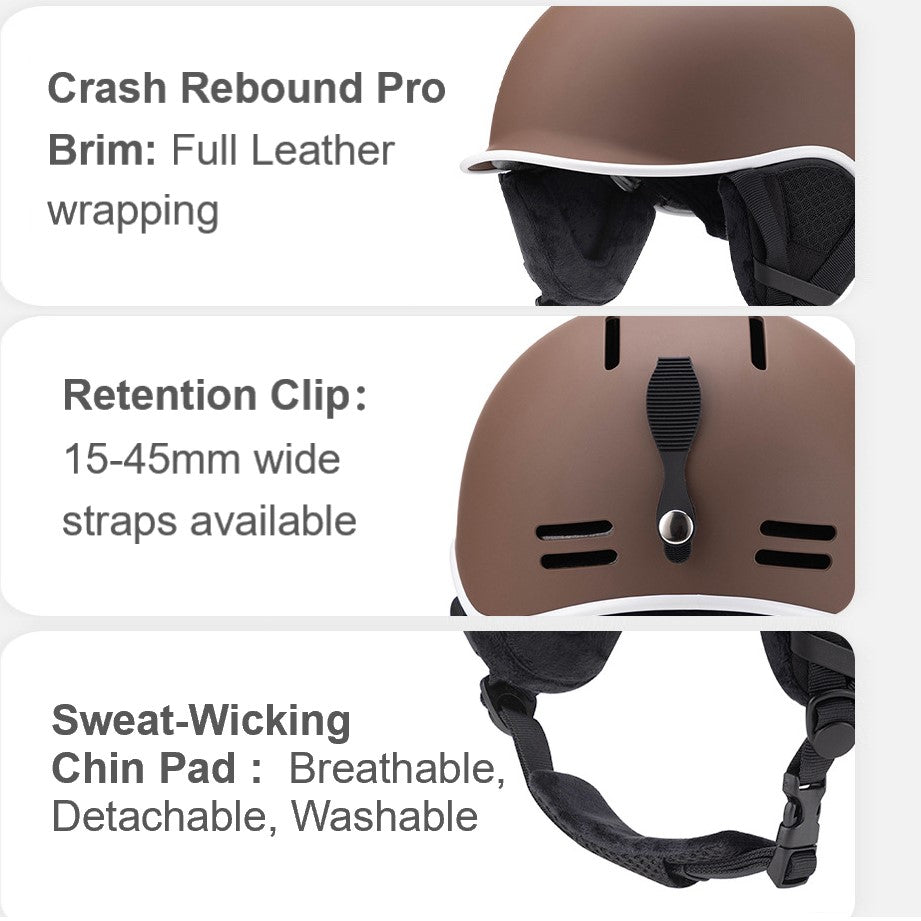 S-69 Trendy adult&Children ski helmet for both men and women of Leisure style, warm and windproof professional children's snow boading helmets