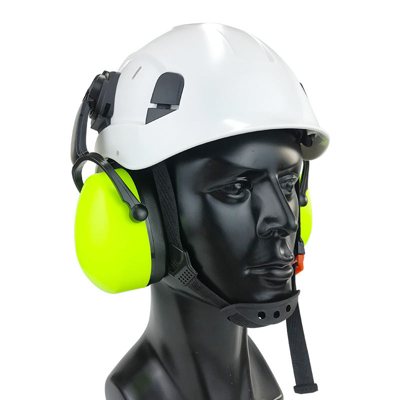 E-5001E Helmet-Mounted Earmuffs for Industrialization — Hearing Protection with Noise Isolation