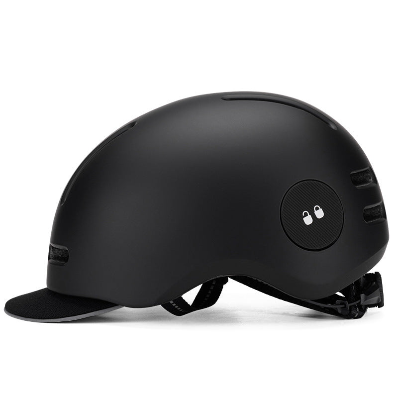 U-11YB Elegent urban communte helmet with brim style, lock hole helmet for Trail Riding, Mountain Biking, Adventure Cycling