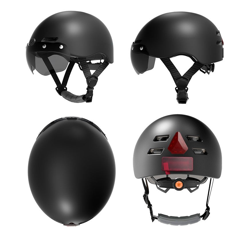 E6 pro 4K Ultra Clear Camera Helmet AI voice Operation Smart Bike Helmet with GPS track and WIFI/Bluetooth connection