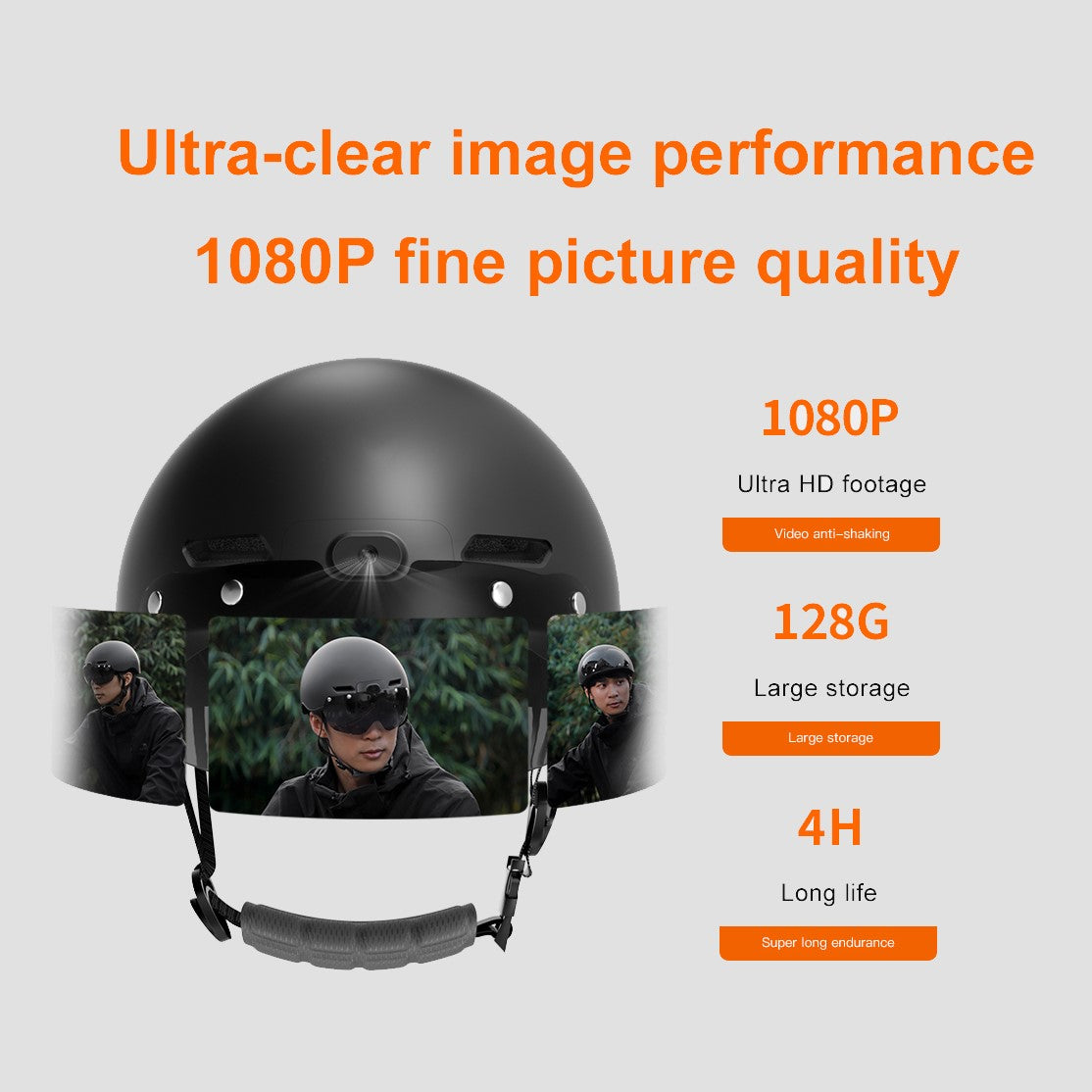 E6S Wifi/Bluetooth connection helmet AI voice Smart Helmet 1080P camera cycling helmet