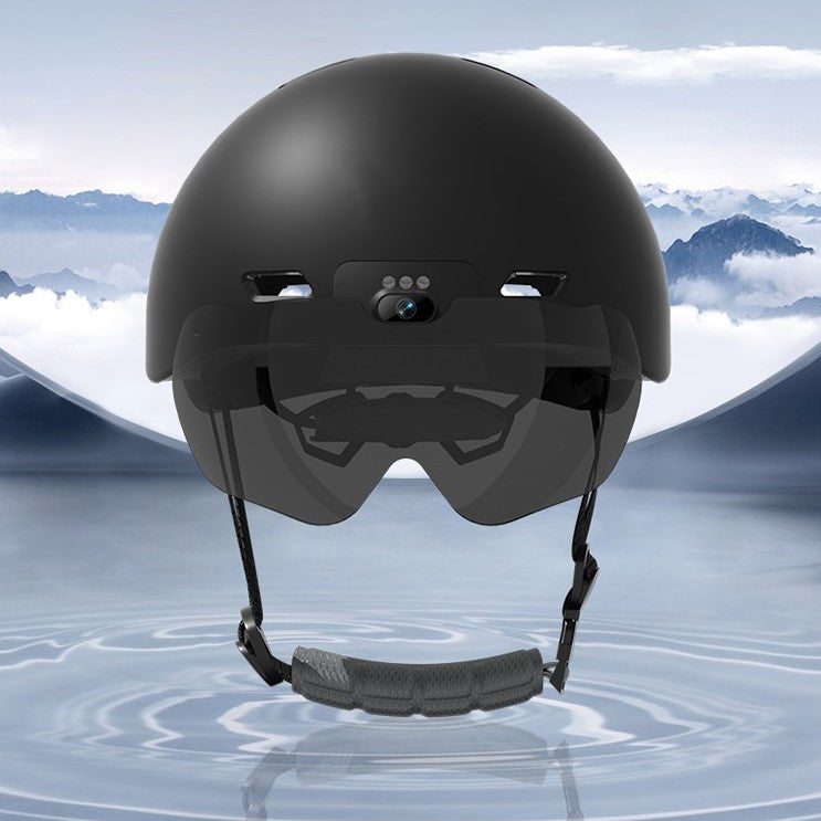 E6 AI Voice Shooting Smart Helmet integrated 720P dashcam Camera and Bluetooth
